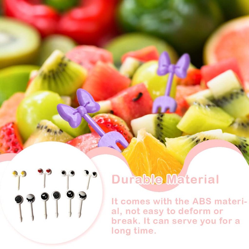 10 Pieces Fruit Picks Eyes Decorative Food Toothpick Kitchen Tableware