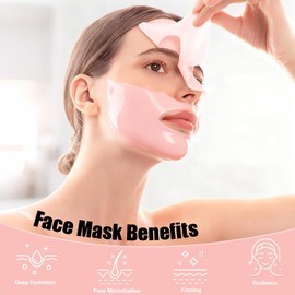 BNIFI Collagen Face Mask- Hydrating Overnight Hydrogel Facial Mask Suitable for Women's Delicate Skin care, Minimizes Pores, and Firms Skin (28 grams) × 4 pieces
