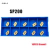 GBJ 10pcs SP200 GTN-2 Grooving Cut-Off Carbide Inserts for SPB26-2