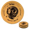 HikariAtari Constellation Coasters, Stylish Illustration, Cork, Round, 2 of each