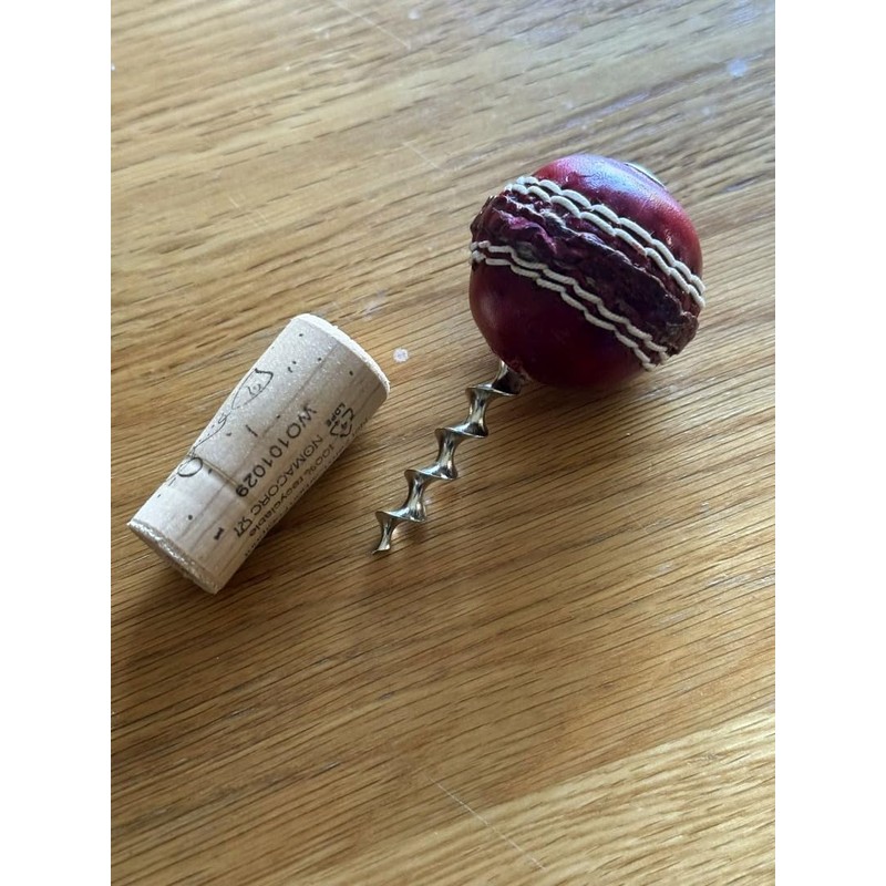 CRICKET-GIFTS - Mini Cricket Ball Wine Opener | Hand Made