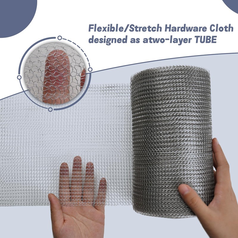 8" X 50 ft 304 Stainless Steel Mesh, Wire Mesh