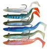 Sidewinder Sandeel Lures Pearl 8" Fishing Lure