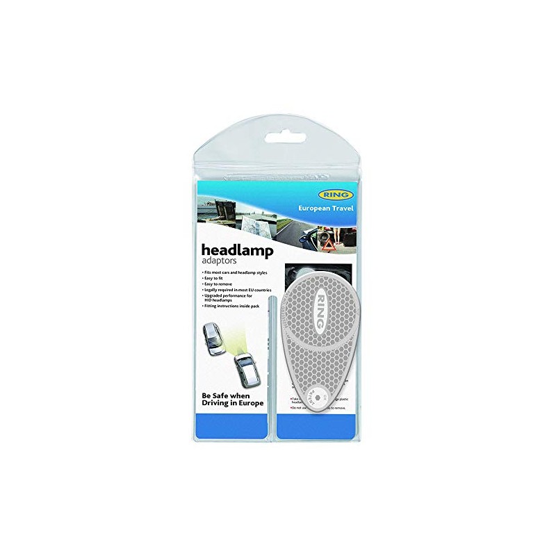 Ring Automotive RCT1250 Headlamp Adaptors for Driving In Europe, Beam