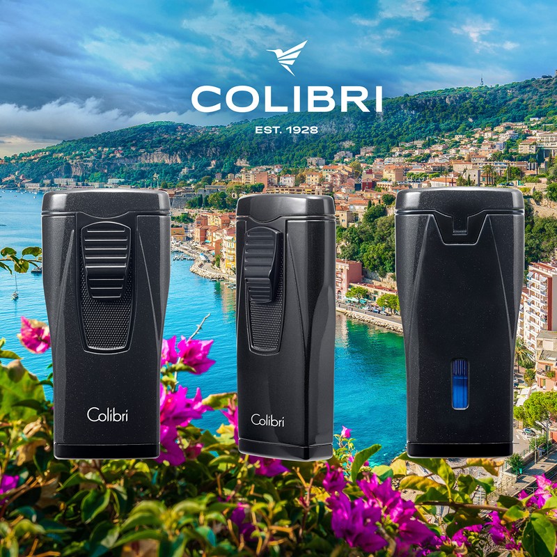 Colibri Monaco Triple Jet Flame Lighter - Windproof & Refillable,