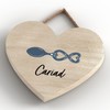Global Designs Cariad Love Welsh Love Spoon Wooden Heart Hanging