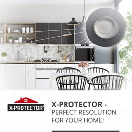 Cabinet Door Bumpers X-Protector - Cabinet Bumpers 100 pcs ½” Sound Dampening Door Bumper & Glass Table top Bumpers! Rubber Bumpers! Glass Surface Protection with Furniture Bumpers! (Transparent)