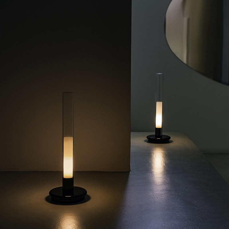 Fockety LED Table Lamp, Soft Light No Stroboscopic Rechargeable Ambient