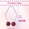CustomyLife 2pcs Natural Dimple Maker for Cheeks, Dark-Red Facial Muscle