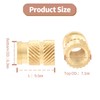 Litoexpe M5 Threaded Inserts, Brass Heat Set Insert Kit knurled