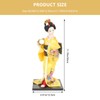NUOBESTY 30x12.5cm Japanese Style Geisha Figurine - Geisha Doll Tabletop