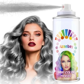Temporary Hair Color,Temporary Hair Color Wax,Azonbey Kids Hair Wax Dye Pomades Disposable Natural Hair Strong Style Gel Cream Hair Dye-On 1-Day Washable (Gray, 120ml)