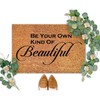 DecStic Be Your Own Kind of Beautiful Coir Mat Funny