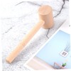 TOVINANNA Solid Wood Carving Hammer Crab Mallets Wood Hammer Food