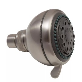 Zoe Industries Neptune ~Brushed Nickel Dual Shower Heads with 5 Massage Patterns - New in Box!!