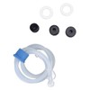 Sink Soap Dispenser Kit with Silicone Tube Stainless Steel Electroplating
