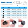 Glarks 20Pcs Carbon Steel 3/8'' NPT Male Pipe Plug Fitting