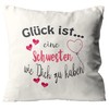 WarmherzIch Cushion Cover with Filling 45 cm Cotton Cushion Cover