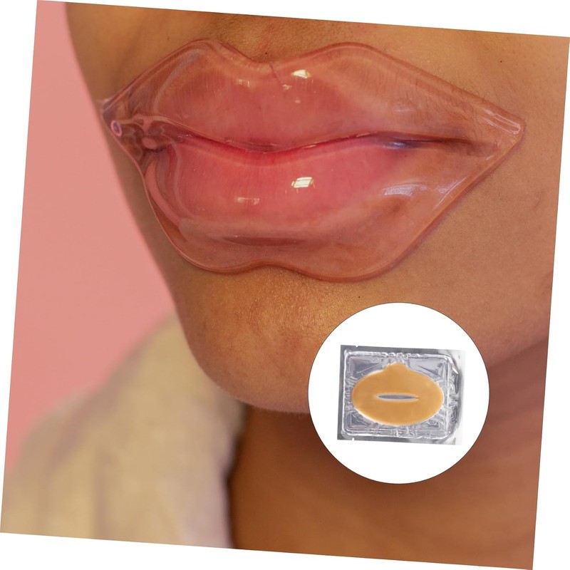 Mascarillas Labiales Hidratantes Colágeno 25 Piezas Tamaño Compacto para Labios