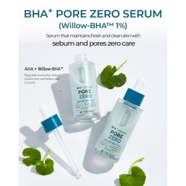 BE THE SKIN BHA+ Pore Zero Advanced Serum - AHA BHA Face Serum for Intense Pore Care and Sebum Control - Pore Minimizer for Acne Blackheads Open Pores, 1.01 fl.oz.