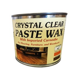Crystal Clear Bowling Alley Wax 1LB - Clear Paste Wax - Wood Enhancer - High Durability + Protection - Rejuvinate Light Wood Flooring Furniture Fiberglass Marble Granite Leather