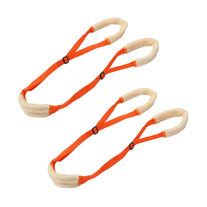 2Pcs Dog Back Legs Support Harness Soft Coral Velvet Adjustable
