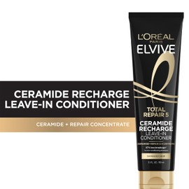 L'Oreal Paris Elvive Total Repair 5 Protein Recharge Leave In Conditioner Treatment and Heat Protectant, 5.1 Ounce