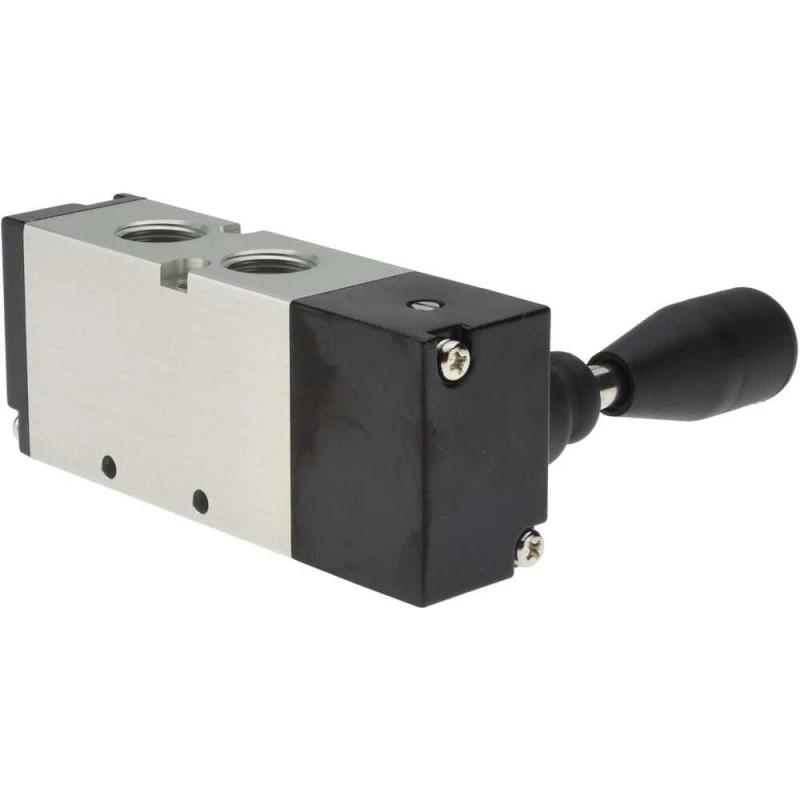 PRO SOURCE 5-Way 3-Position Manual 3/8" NPT Manual Mechanical Valve