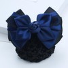 Bowknot Hair Bun Cover Hair Snood Net Mesh Bow Barrette
