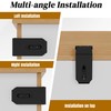 KIMIWISE 5 Inch Door Hasp Latch, 90° Right Angle Heavy