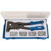 Draper 27843 Hand Pop Riveter Riveting Gun Kit + 100