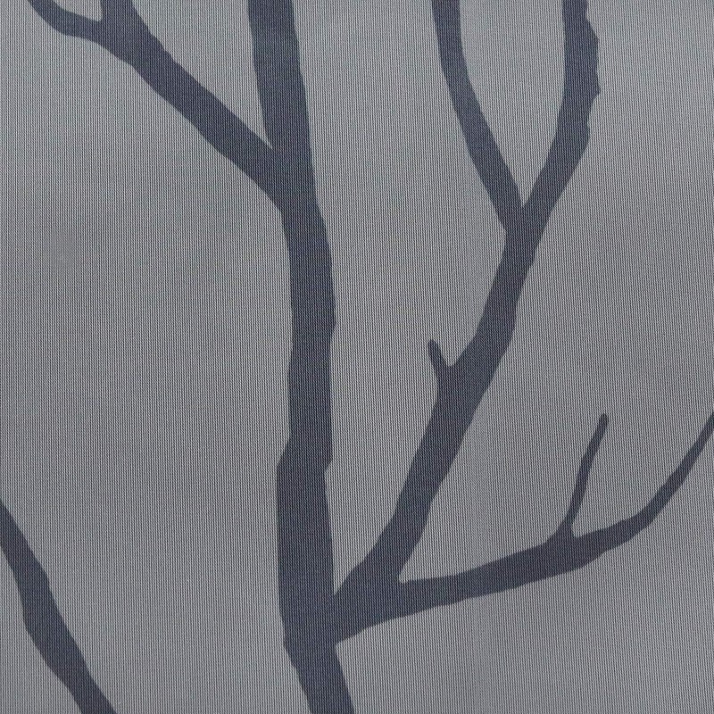Heichkell Transparent Short Tab Top Voile Window Curtain with Tree