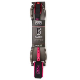 Ocean & Earth Regular Moulded Pink Surfboard Leash - 6'