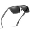 DUCO 8325 Men's Sunglasses, Polarized Sunglasses, Full Carbon Fiber Design,