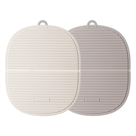 HXTDZSWHE Silicone Trivet Mat for Hot Dishes(2 Pack), Hot Pots and Pans, Pot Holder, Hot Pad to Portect Your Table and Countertop, Kitchen Decor and Accessories, BPA Free,7.1in x 5.91in,2 Colors