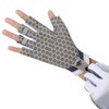 BRILISLE UPF 50+ Sun Gloves Uv Protection Silicone Anti-Slip, Fingerless