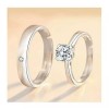 Monbelle 2 Anillos Duo Promesa Plata Fina 925 Amor Parejas
