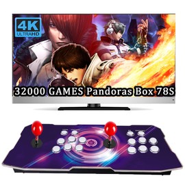 RegiisJoy 32000 mini Pandoras Box 78S for Child Arcade Game Console 4 Player 3D Magical Modified Game, Search Save Delete Cheat Function, Favorite List, One-Button Combo, 128G TF, 12 Classification