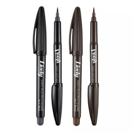 LIVELY 입큰 라이블리 붓펜 아이라이너 3개구성 택 / 번짐없이 롱래스팅 IPSUN Liveley Brush Pen Eyeliner 3pcs Set Long Lasting No Smudge