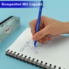 Willingood 12 x Erasable Refills, Blue, Compatible with Legami, Easy
