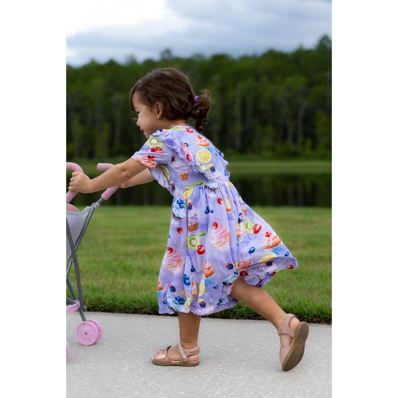 Toddler Viscose Dress from Bamboo, Jules and Belle, Twirl Design,