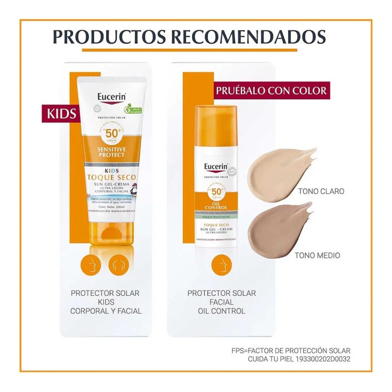 Eucerin Sensitive Protect Sun Light Lotion Protector Solar Corporal Fps50