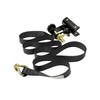 Ladder Rack Ratchet Straps with J-Hook (4PCS), 2" Black Round