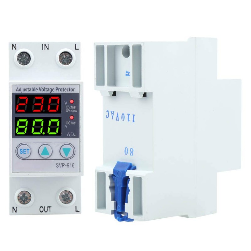 SVP‑916 Protector de Sobrevoltaje y bajo Voltaje de 100‑130 VCA