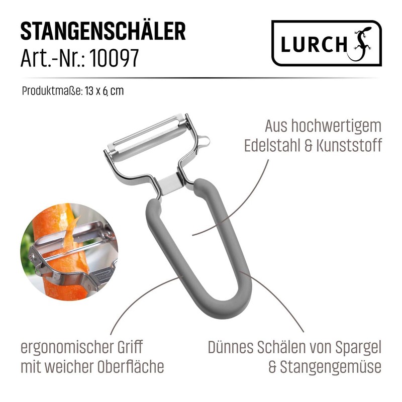 Lurch Rod Peeler for Asparagus and Other Rod Vegetables Set
