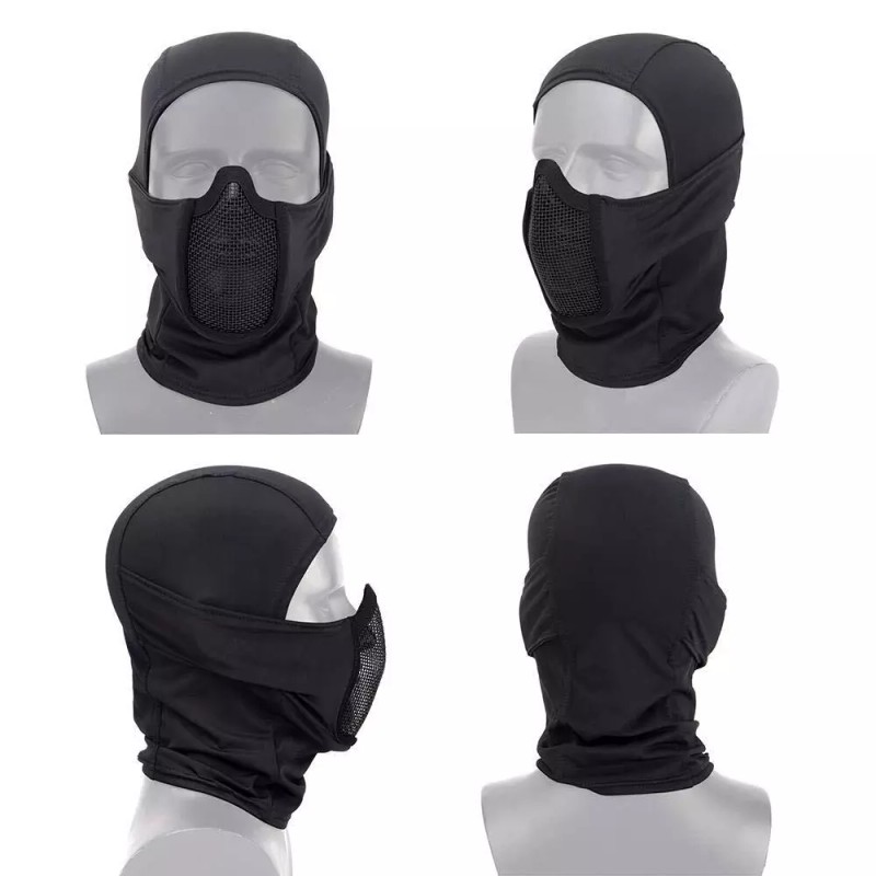 Unbranded Tactical Military Mesh Full Face Mask Steel Airsoft CS