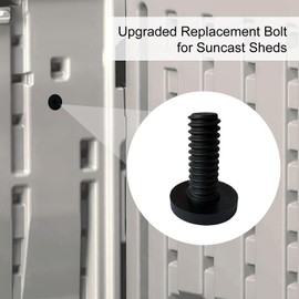 20 PCS Long Bolts Compatible with Suncast Storage Sheds Sheds for Suncast/Craftsman Resin Storage Sheds, Replacement Screws Compatible with Suncast Storage Sheds Shed Accessories (Black)