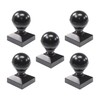 Plum Fittings 2" x 2" Square Black Aluminum Ball Post