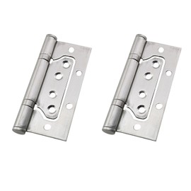 TAODAN 2PCS Stainless Steel Mother Hinge 4x3inch 360 Degree Swivel Interior Door Gate Room Door Folding Hinge Silent Smooth Interior Door Hinge Installation for Shed Window Closet