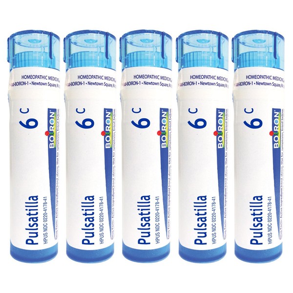 Boiron Pulsatilla 6C (Pack of 5), Homeopathic Medicine for Colds